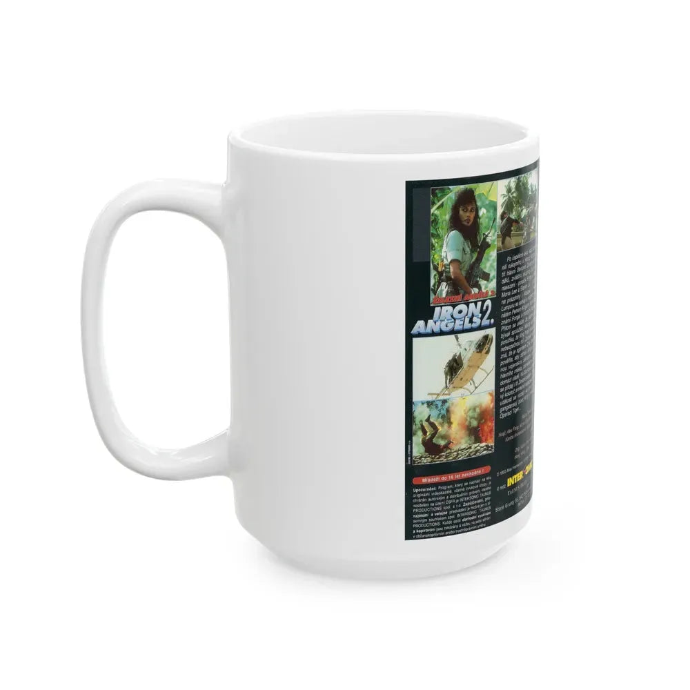IRON ANGELS 2 (VHS COVER) - White Coffee Mug - Go Mug Yourself