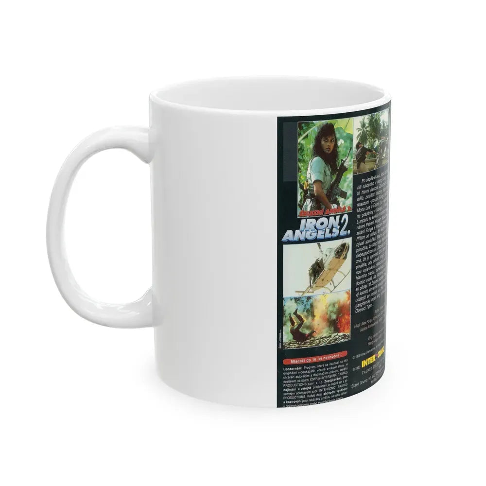 IRON ANGELS 2 (VHS COVER) - White Coffee Mug - Go Mug Yourself