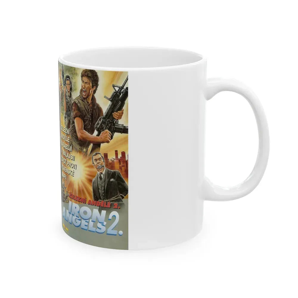 IRON ANGELS 2 (VHS COVER) - White Coffee Mug - Go Mug Yourself
