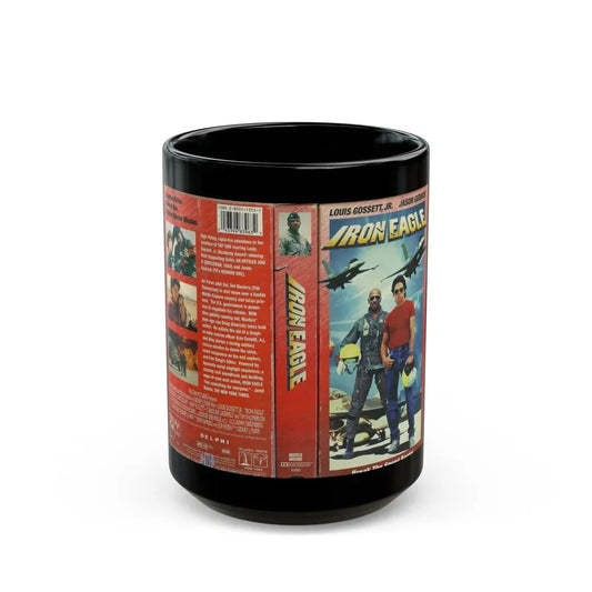IRON EAGLE (VHS COVER) - Black Coffee Mug 15oz - Go Mug Yourself