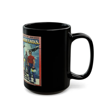 IRON EAGLE (VHS COVER) - Black Coffee Mug-Go Mug Yourself