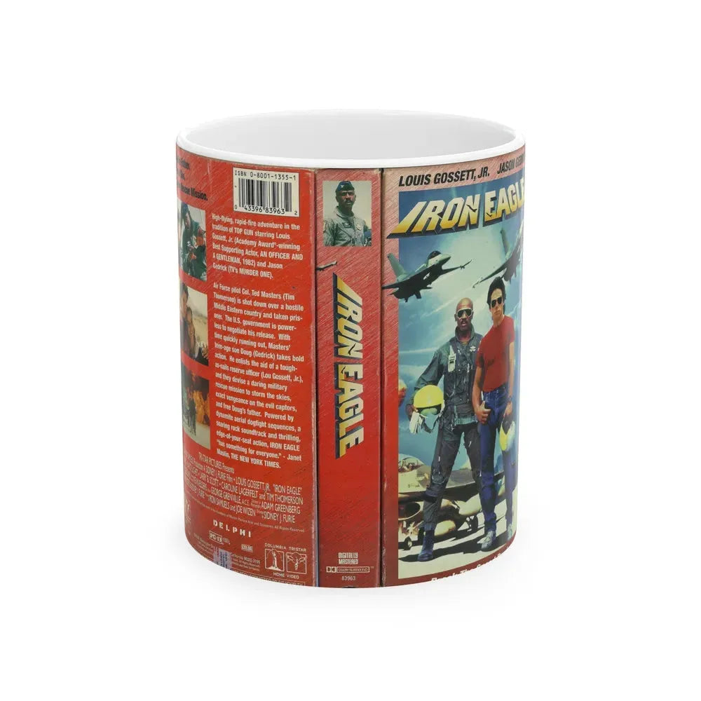 IRON EAGLE (VHS COVER) - White Coffee Mug 11oz - Go Mug Yourself