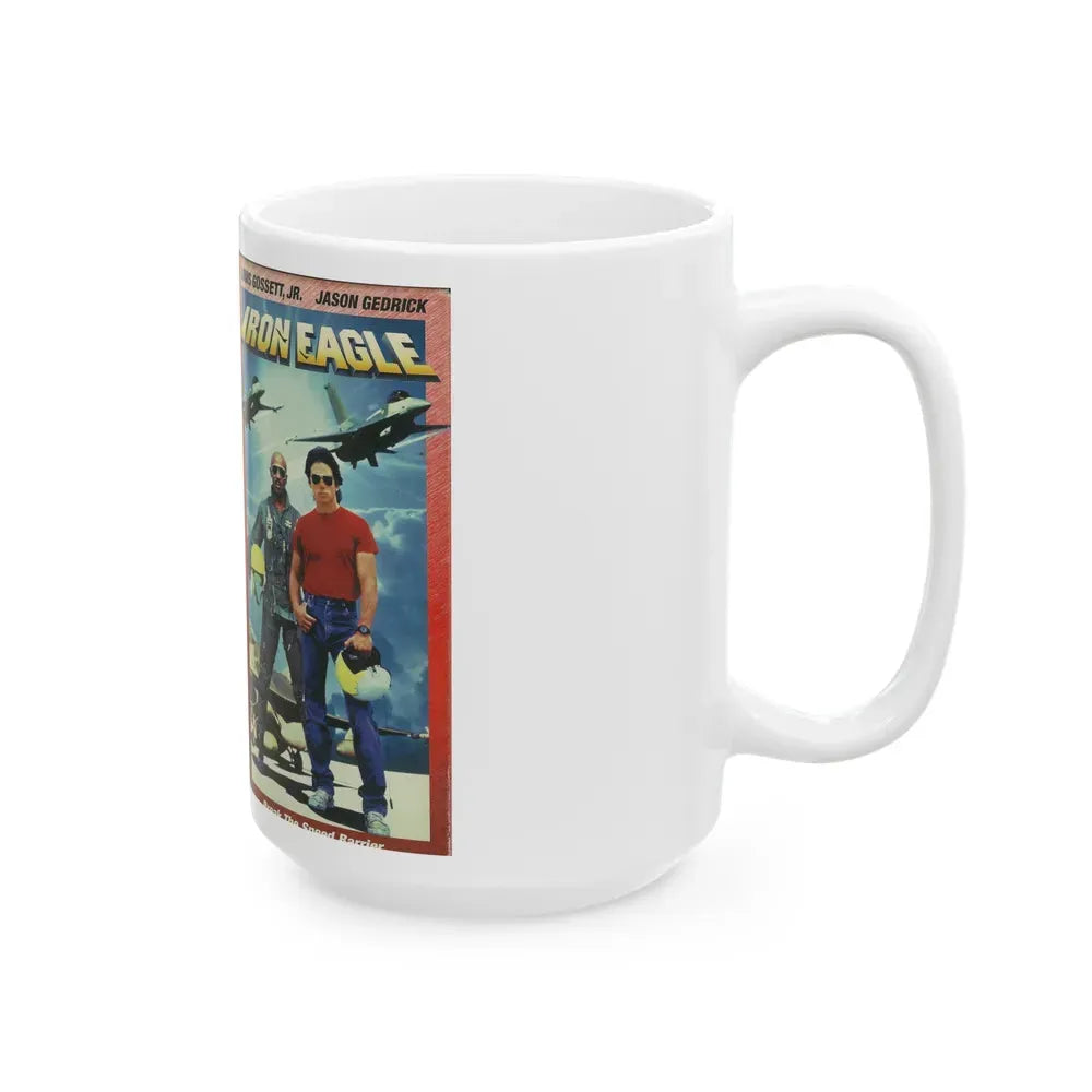 IRON EAGLE (VHS COVER) - White Coffee Mug - Go Mug Yourself