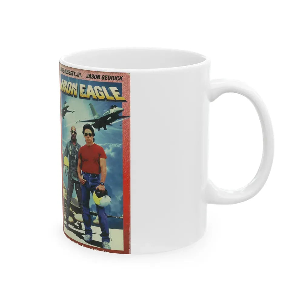 IRON EAGLE (VHS COVER) - White Coffee Mug - Go Mug Yourself