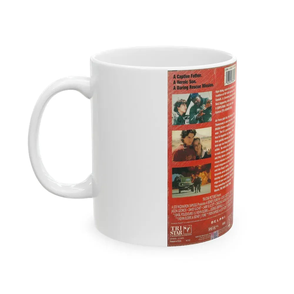 IRON EAGLE (VHS COVER) - White Coffee Mug - Go Mug Yourself