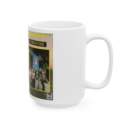 IRON MAIDEN 12 WASTED YEARS (VHS COVER) - White Coffee Mug - Go Mug Yourself