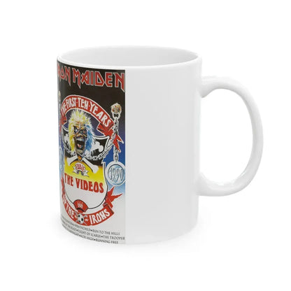 IRON MAIDEN THE FIRST TEN YEARS (VHS COVER) - White Coffee Mug - Go Mug Yourself