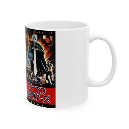IRON WARRIOR (VHS COVER) - White Coffee Mug - Go Mug Yourself