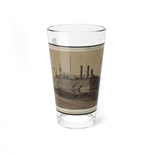 Ironclad Uss Essex At Baton Rouge, Louisiana (U.S. Civil War) Pint Glass 16oz-16oz-Go Mug Yourself