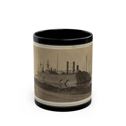 Ironclad Uss Essex At Baton Rouge, Louisiana (U.S. Civil War) Black Coffee Mug 11oz - Go Mug Yourself