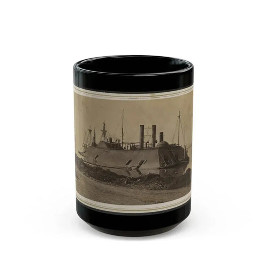 Ironclad Uss Essex At Baton Rouge, Louisiana (U.S. Civil War) Black Coffee Mug 15oz - Go Mug Yourself