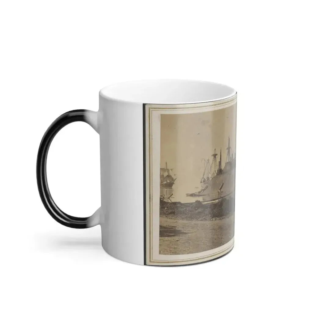 Ironclad Uss Essex at Baton Rouge, Louisiana (U.S. Civil War) Color Changing Coffee Mug 11oz - Go Mug Yourself