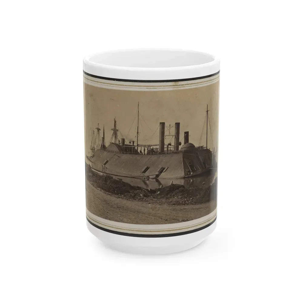 Ironclad Uss Essex At Baton Rouge, Louisiana (U.S. Civil War) White Coffee Mug 15oz - Go Mug Yourself