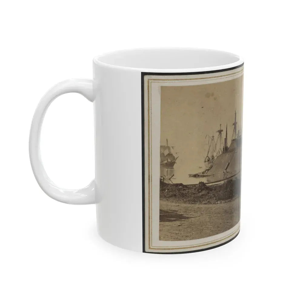 Ironclad Uss Essex At Baton Rouge, Louisiana (U.S. Civil War) White Coffee Mug - Go Mug Yourself
