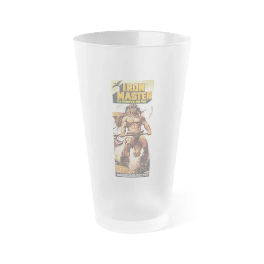 IRONMASTER (FRENCH) 1983 Movie Poster - Frosted Pint Glass 16oz 16oz Frosted - Go Mug Yourself