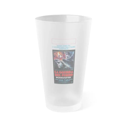 IRONMASTER (ITALIAN) 1983 Movie Poster - Frosted Pint Glass 16oz 16oz Frosted - Go Mug Yourself