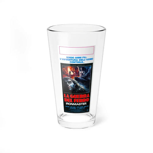 IRONMASTER (ITALIAN) 1983 Movie Poster - Pint Glass 16oz 16oz - Go Mug Yourself