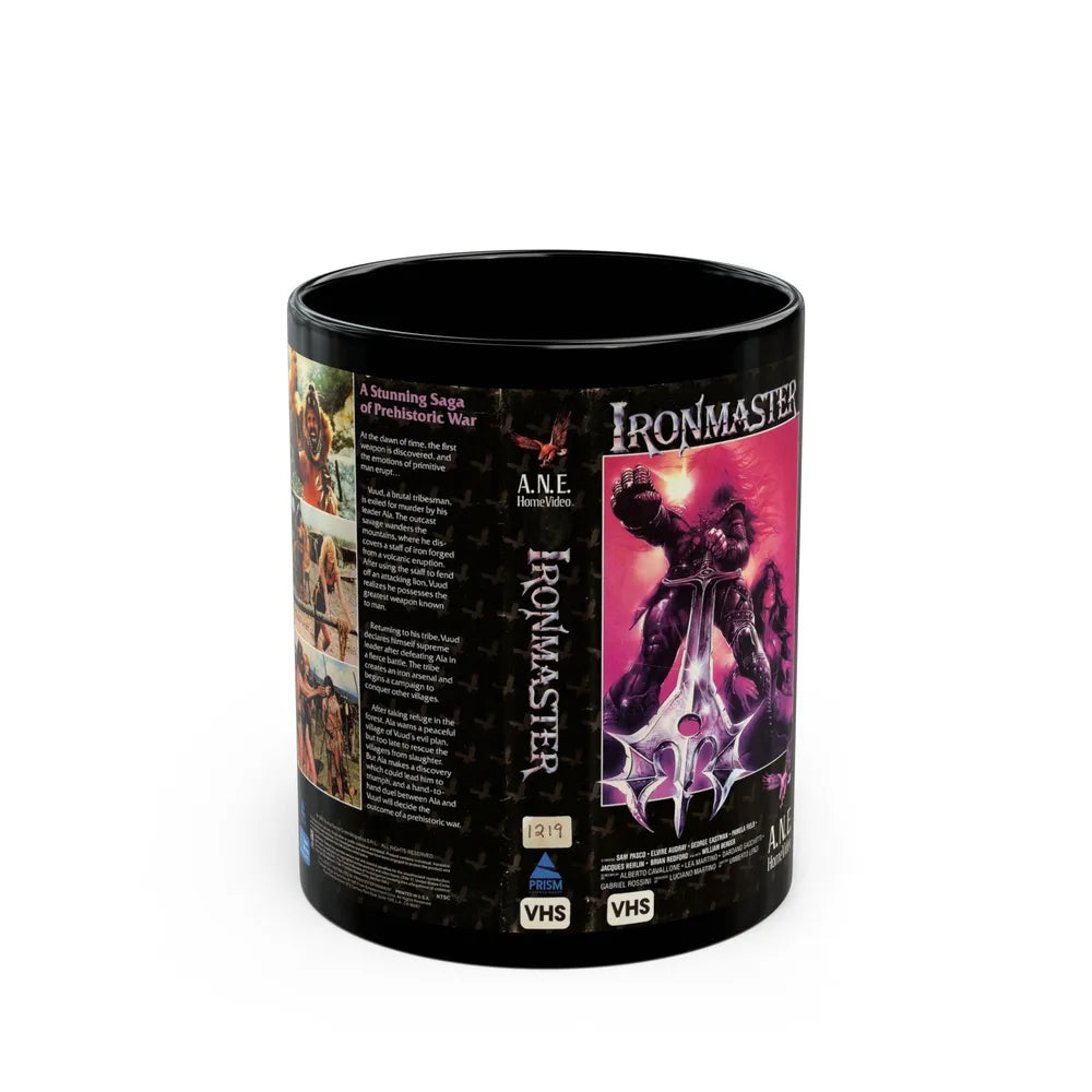 IRONMASTER (VHS COVER) - Black Coffee Mug-11oz-Go Mug Yourself