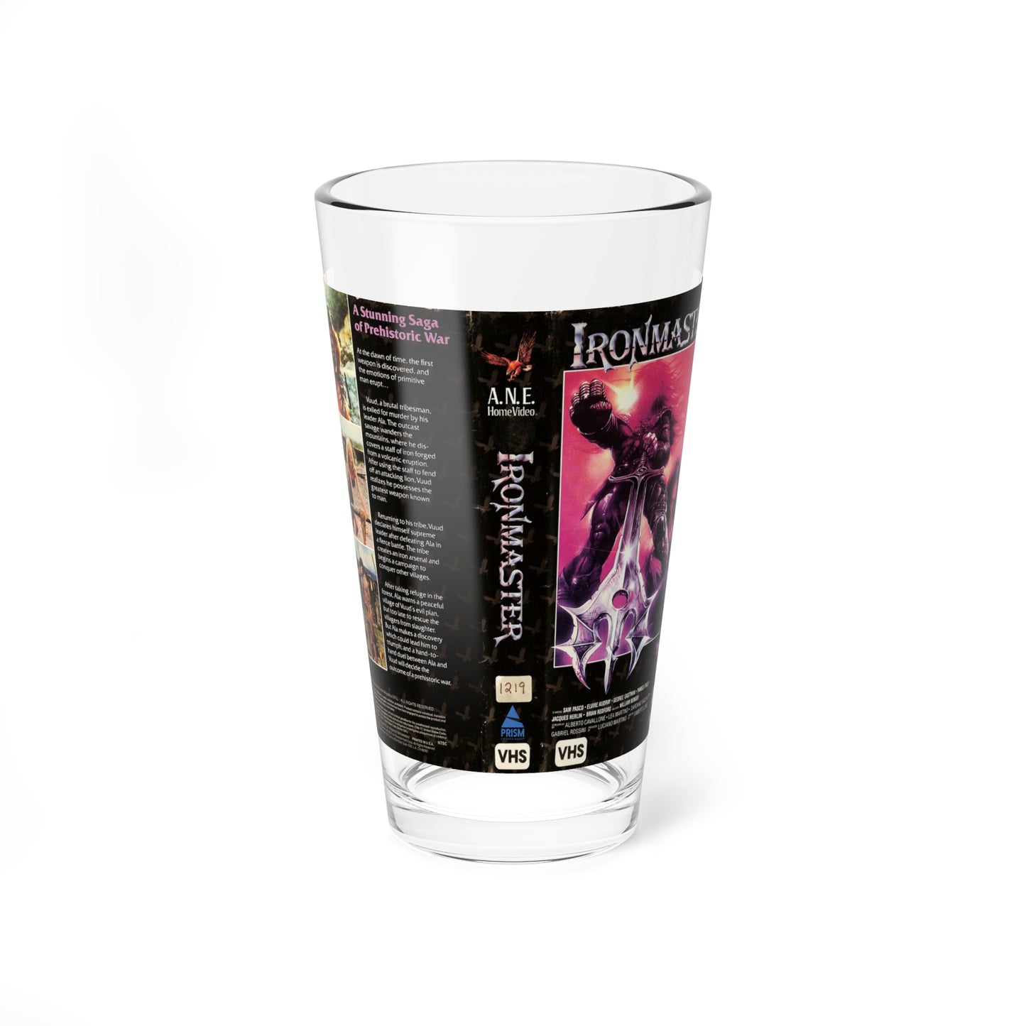 IRONMASTER (VHS COVER) Pint Glass 16oz-16oz-Go Mug Yourself