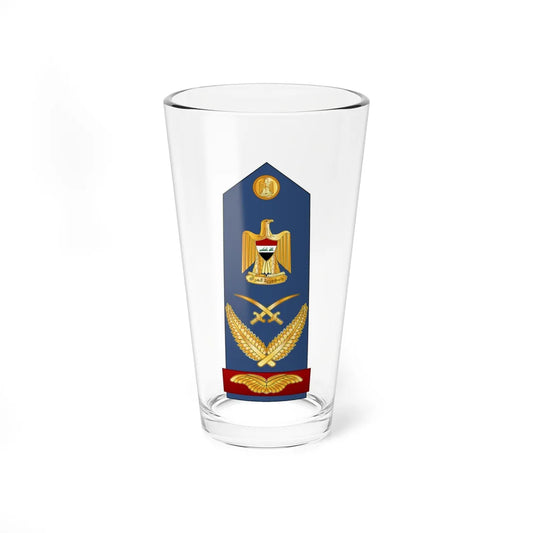 IRQAF Muhib FM (Iraq) (Military Rank) Pint Glass 16oz 16oz - Go Mug Yourself