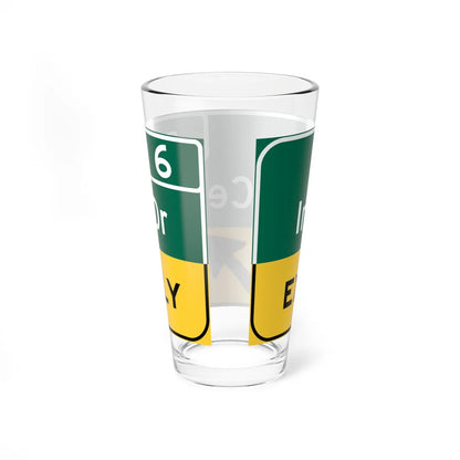 Irvine Center Drive (California) (Road Sign) Pint Glass 16oz - Go Mug Yourself