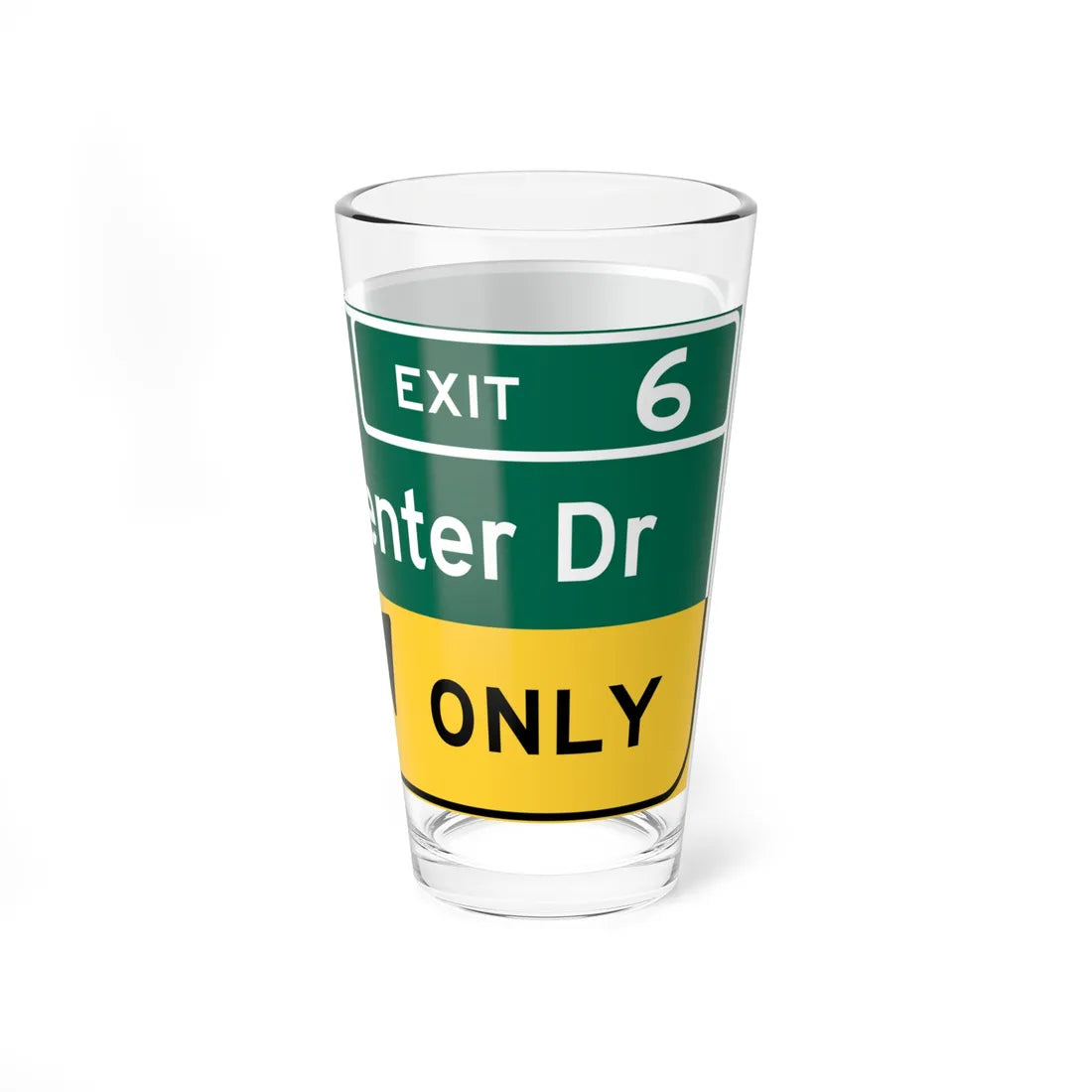 Irvine Center Drive (California) (Road Sign) Pint Glass 16oz - Go Mug Yourself