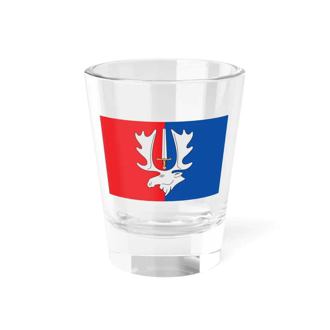 Širvintos vėliava (Lithuania) Shot Glass 1.5oz 1.5oz - Go Mug Yourself