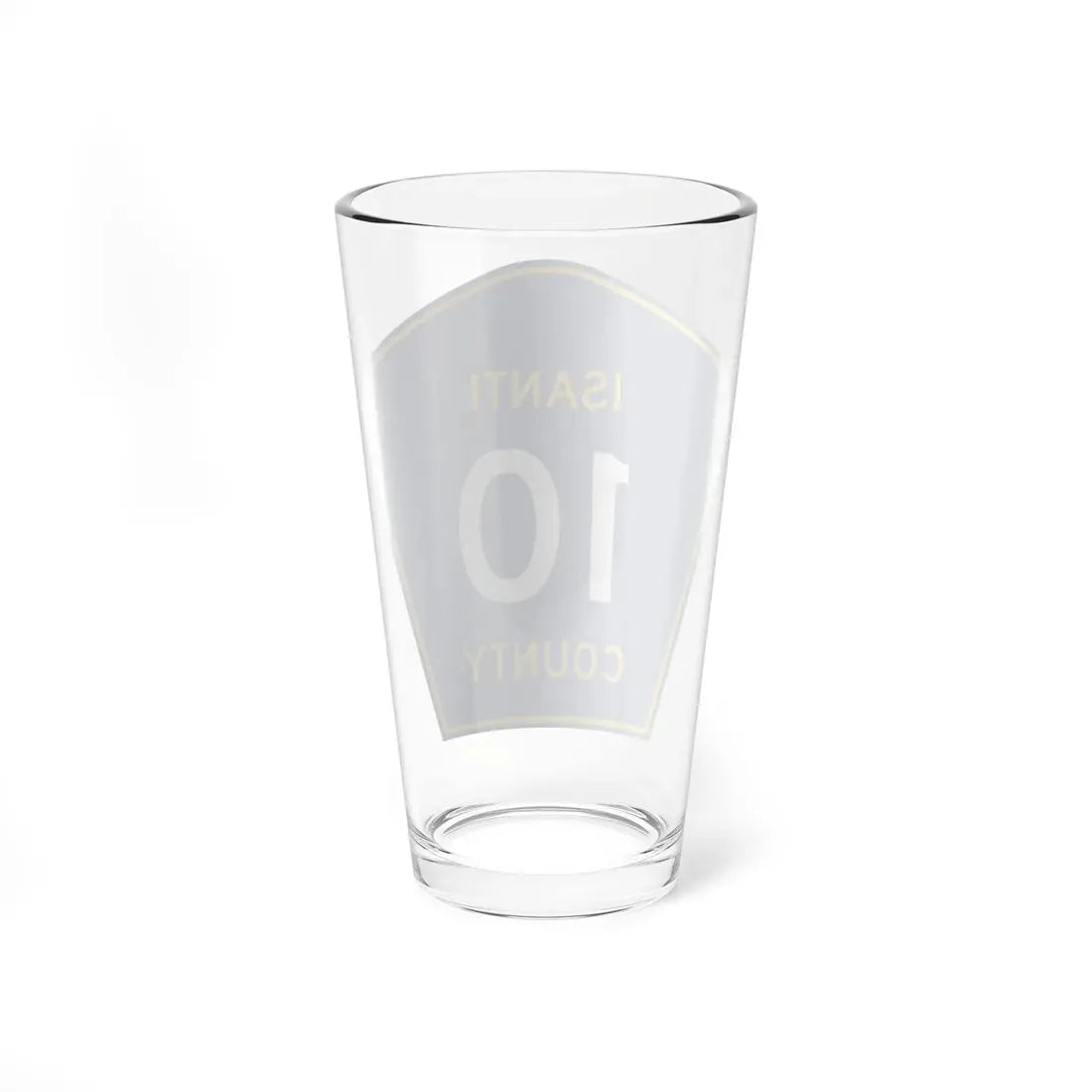 Isanti County 10 MN (Minnesota) (Road Sign) Pint Glass 16oz - Go Mug Yourself