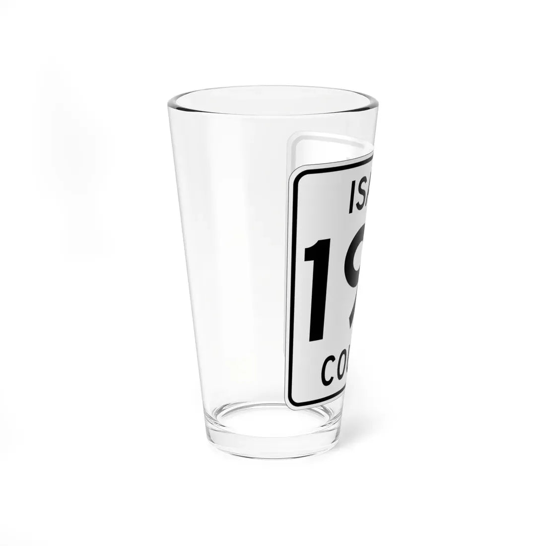 Isanti County 19A MN (Minnesota) (Road Sign) Pint Glass 16oz - Go Mug Yourself