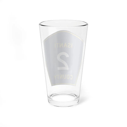 Isanti County 2 MN (Minnesota) (Road Sign) Pint Glass 16oz - Go Mug Yourself