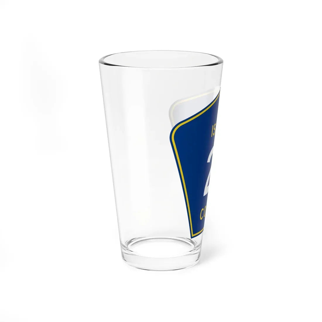 Isanti County 21 MN (Minnesota) (Road Sign) Pint Glass 16oz - Go Mug Yourself