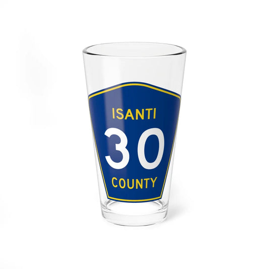 Isanti County 30 MN (Minnesota) (Road Sign) Pint Glass 16oz 16oz - Go Mug Yourself