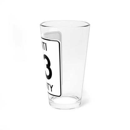 Isanti County 33 MN (Minnesota) (Road Sign) Pint Glass 16oz - Go Mug Yourself