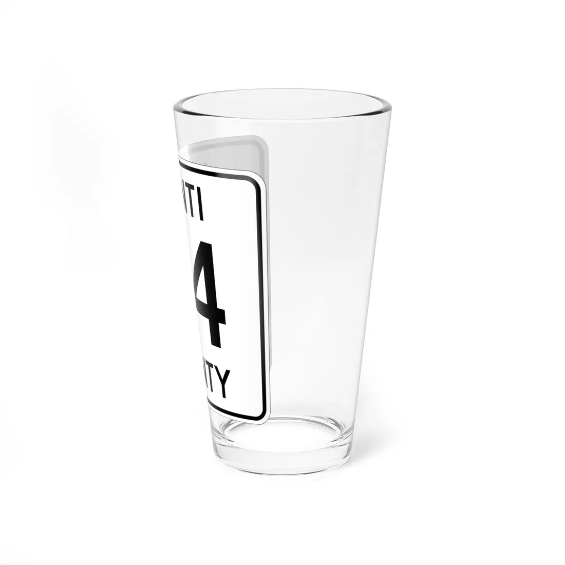Isanti County 34 MN (Minnesota) (Road Sign) Pint Glass 16oz - Go Mug Yourself