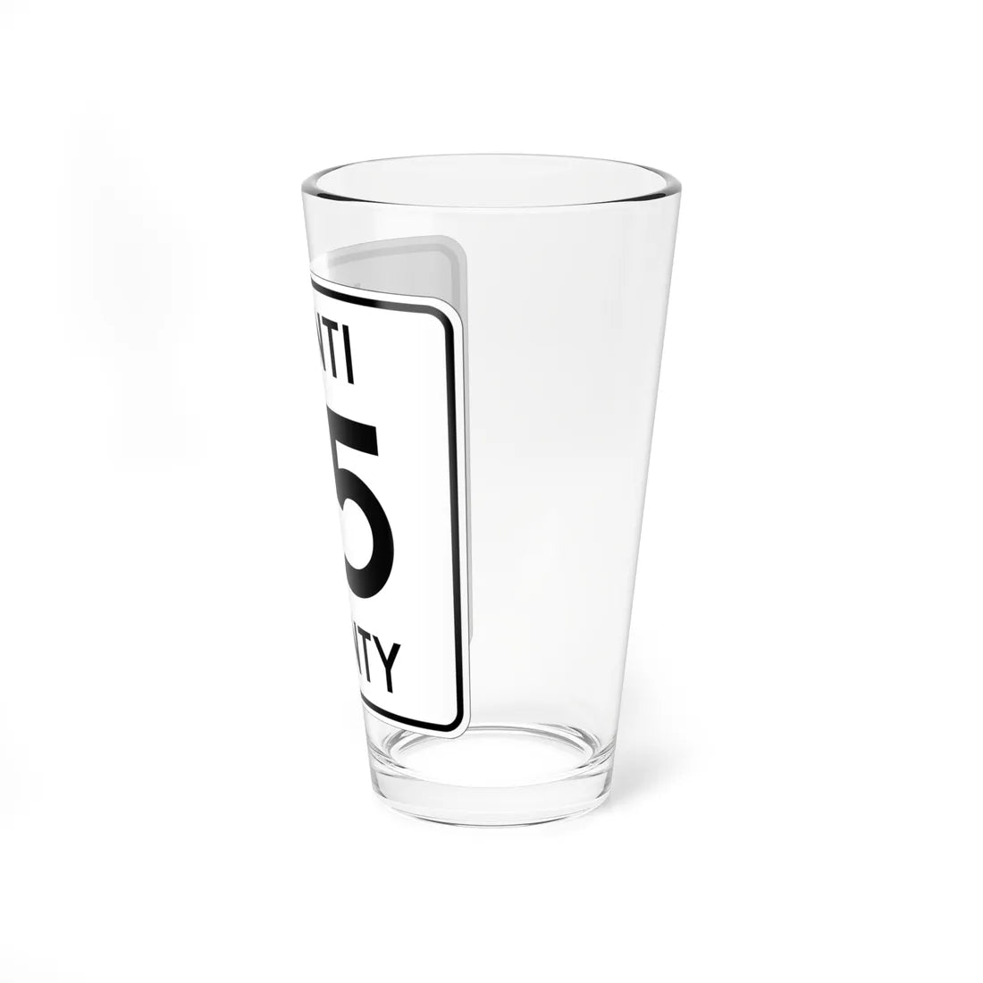 Isanti County 35 MN (Minnesota) (Road Sign) Pint Glass 16oz - Go Mug Yourself