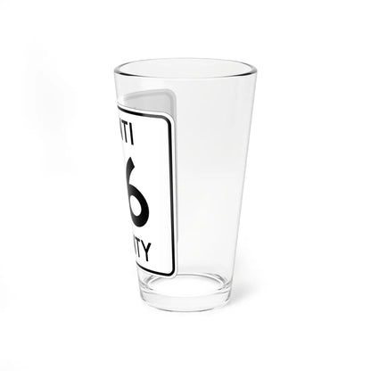 Isanti County 36 MN (Minnesota) (Road Sign) Pint Glass 16oz - Go Mug Yourself