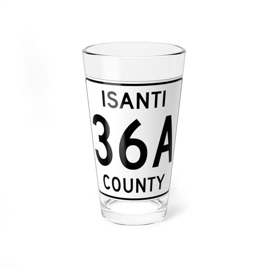Isanti County 36A MN (Minnesota) (Road Sign) Pint Glass 16oz 16oz - Go Mug Yourself