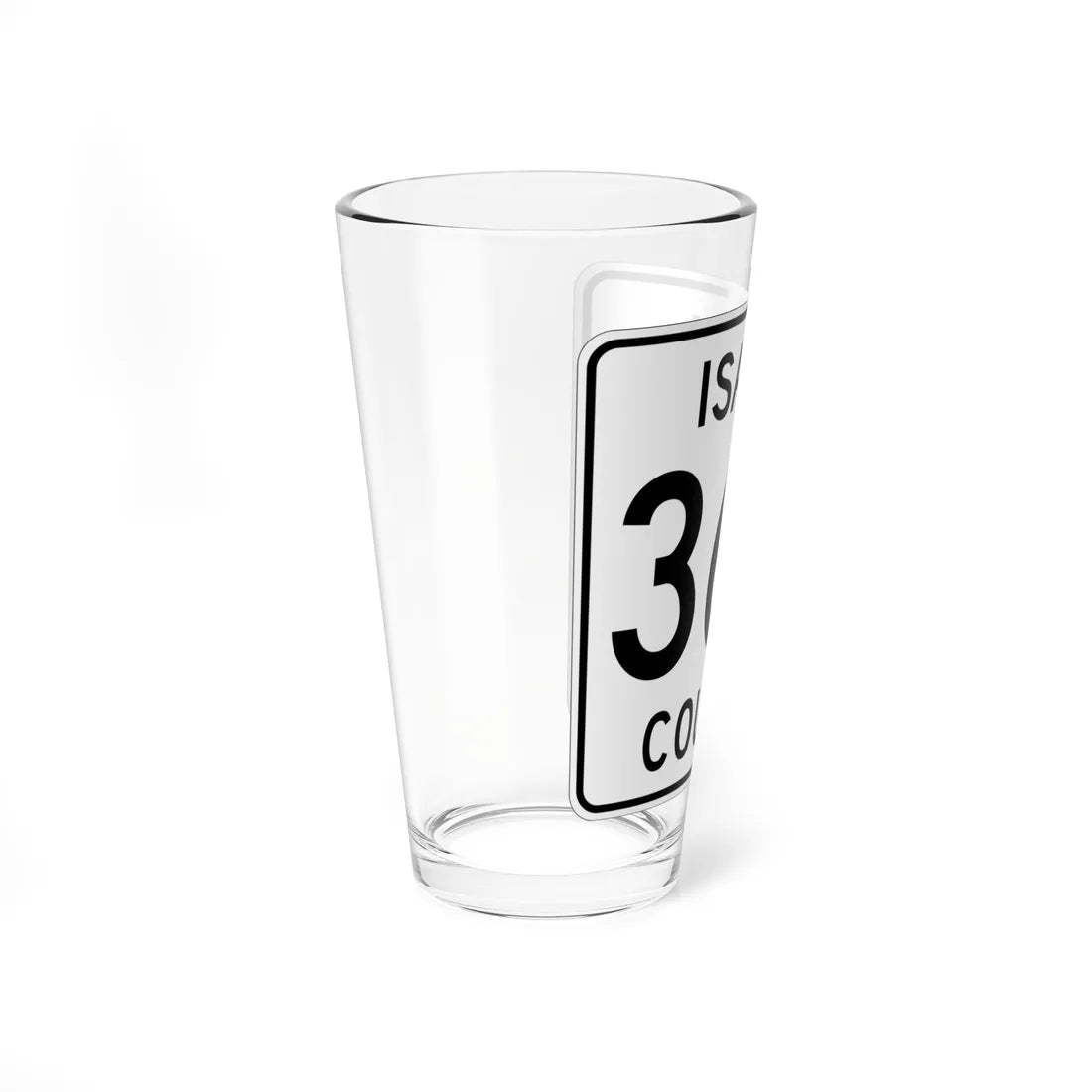 Isanti County 36A MN (Minnesota) (Road Sign) Pint Glass 16oz - Go Mug Yourself