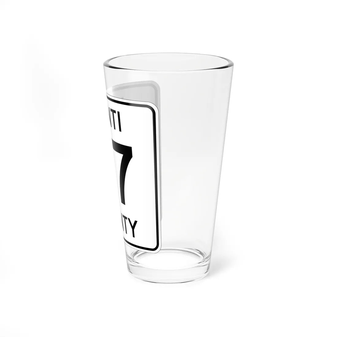 Isanti County 37 MN (Minnesota) (Road Sign) Pint Glass 16oz - Go Mug Yourself