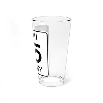 Isanti County 45 MN (Minnesota) (Road Sign) Pint Glass 16oz - Go Mug Yourself