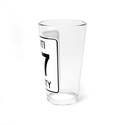 Isanti County 47 MN (Minnesota) (Road Sign) Pint Glass 16oz - Go Mug Yourself