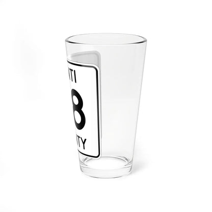 Isanti County 48 MN (Minnesota) (Road Sign) Pint Glass 16oz - Go Mug Yourself