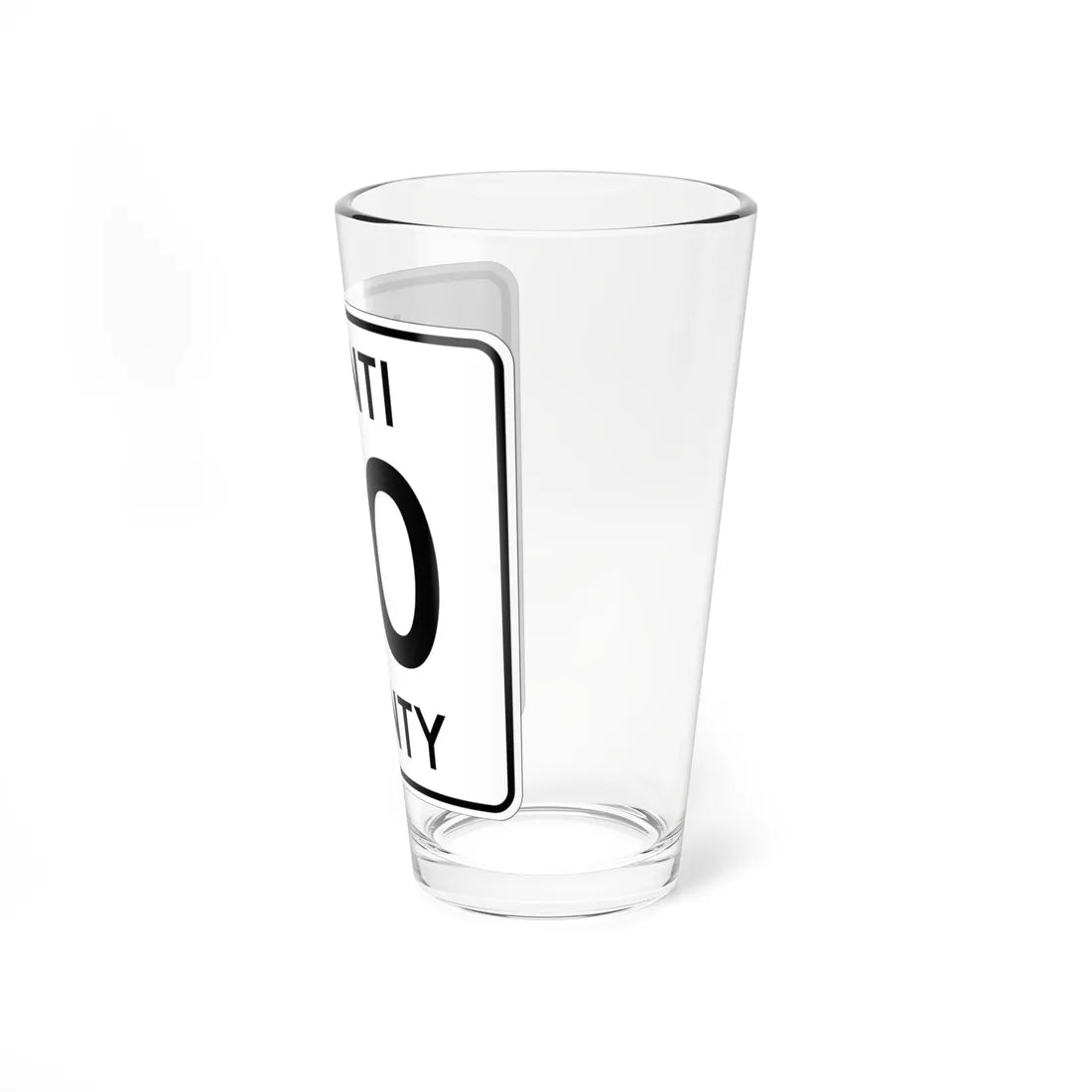 Isanti County 50 MN (Minnesota) (Road Sign) Pint Glass 16oz - Go Mug Yourself