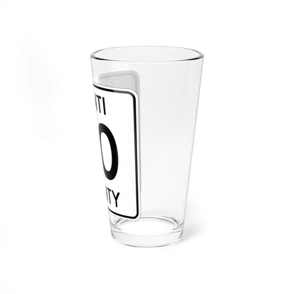 Isanti County 50 MN (Minnesota) (Road Sign) Pint Glass 16oz - Go Mug Yourself