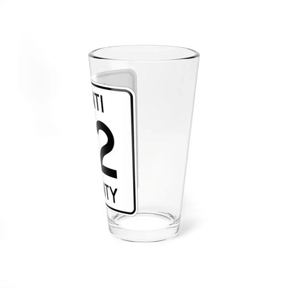 Isanti County 62 MN (Minnesota) (Road Sign) Pint Glass 16oz - Go Mug Yourself