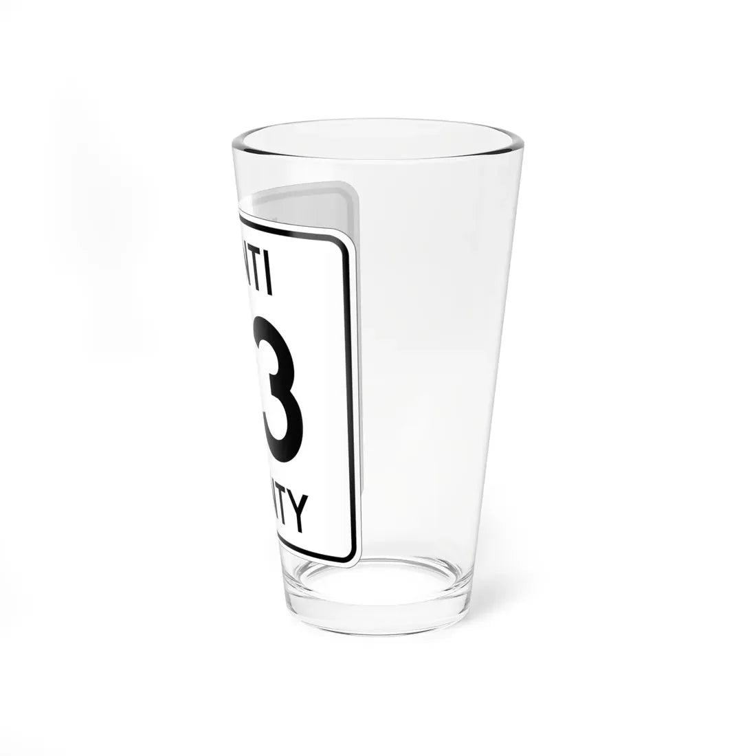 Isanti County 63 MN (Minnesota) (Road Sign) Pint Glass 16oz - Go Mug Yourself