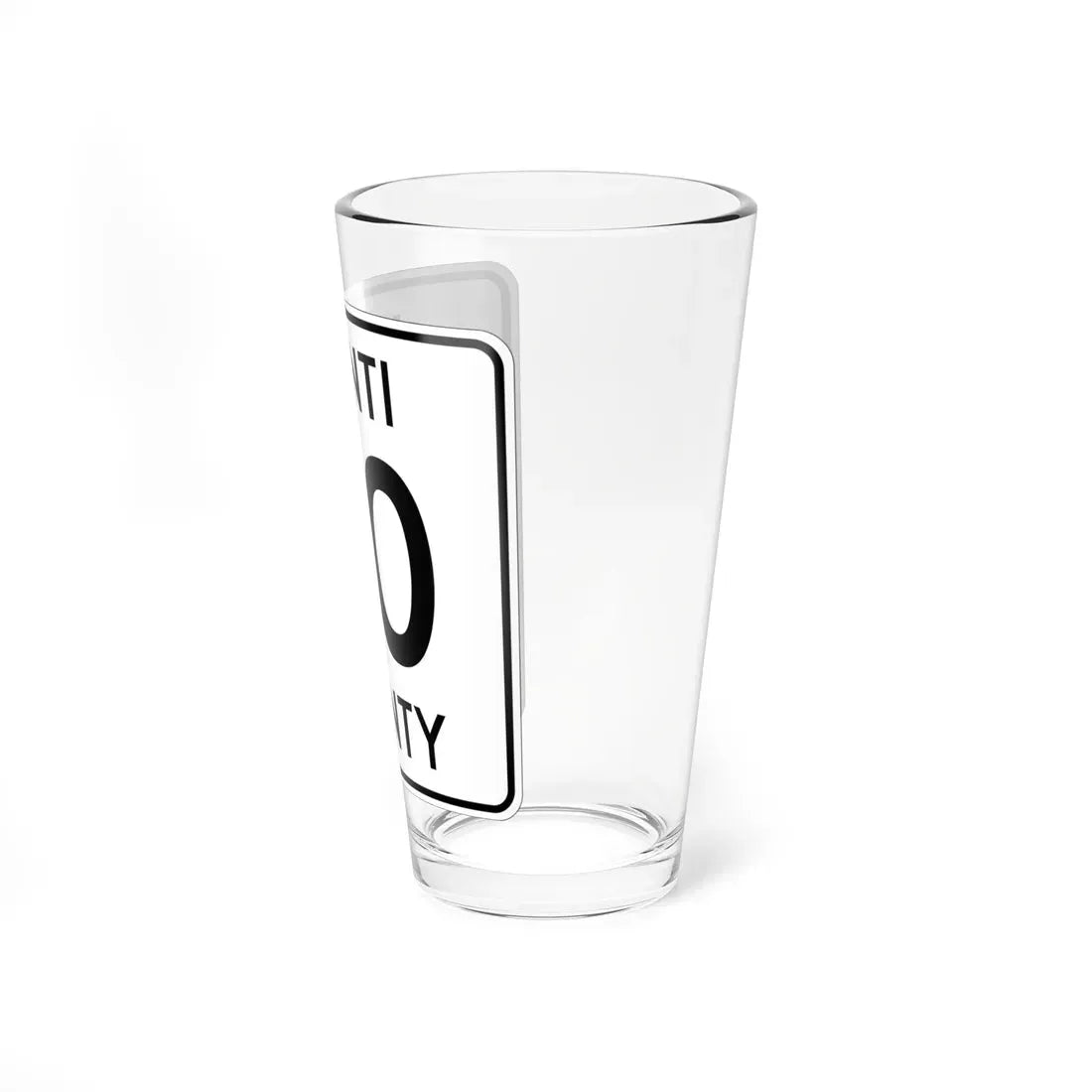 Isanti County 70 MN (Minnesota) (Road Sign) Pint Glass 16oz - Go Mug Yourself