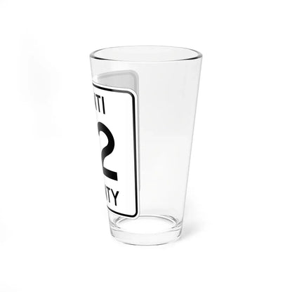 Isanti County 72 MN (Minnesota) (Road Sign) Pint Glass 16oz - Go Mug Yourself