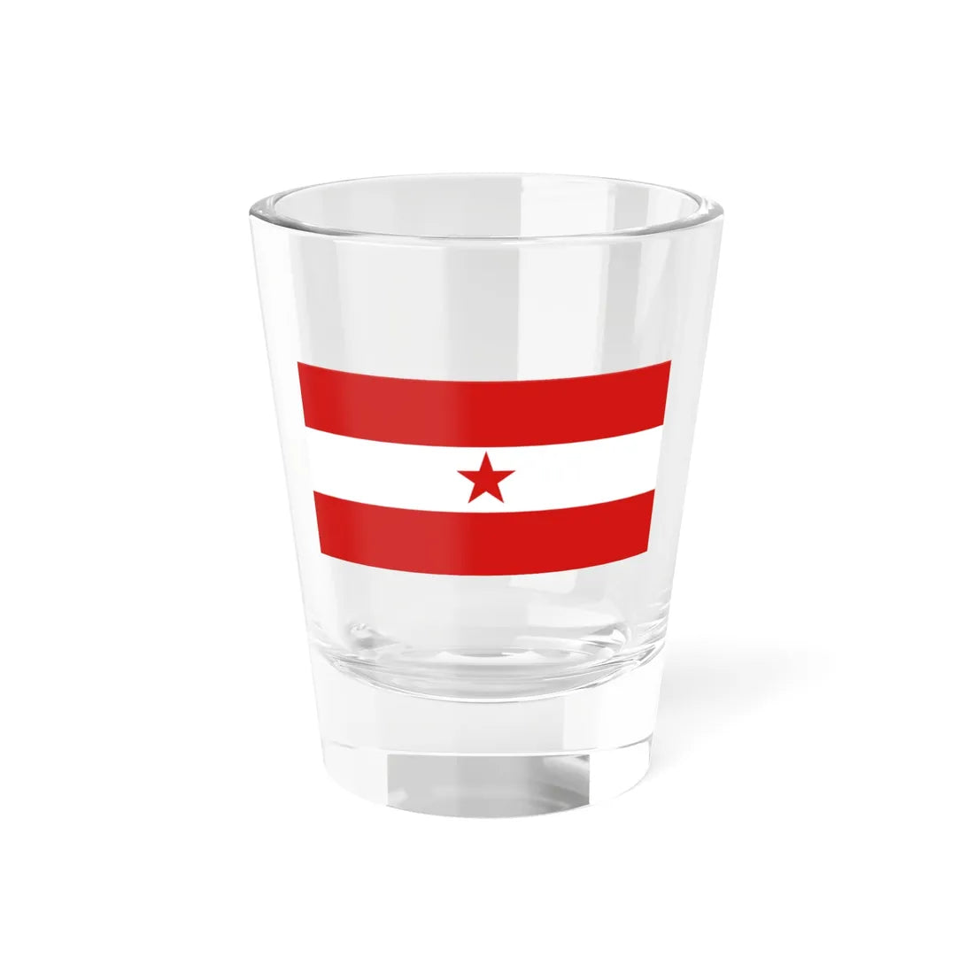 Iskolata karogs (Latvia) Shot Glass 1.5oz 1.5oz - Go Mug Yourself