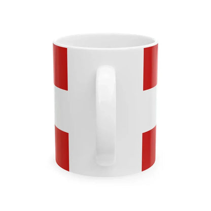 Iskolata karogs (Latvia) White Coffee Mug - Go Mug Yourself
